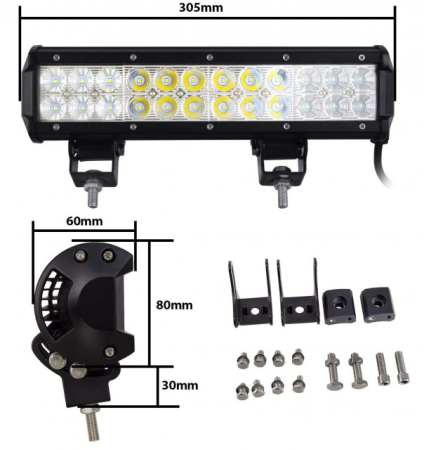 Proiector led bar 72W, 24 leduri (30cm) [1]
