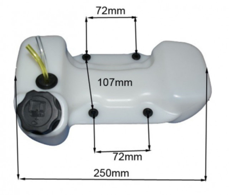 Rezervor benzina motocoasa Ruris DAC 210, DAC 310, 441, 431c [2]