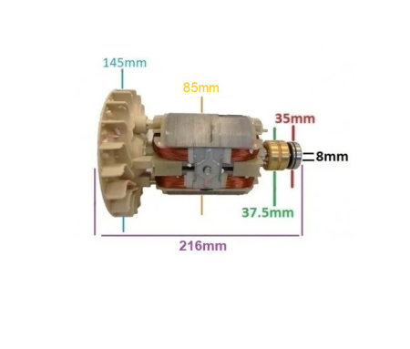 Rotor generator 2 - 5 kw (Gx 160, 168F etc) Cupru (Monofazic) [1]