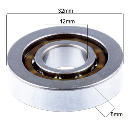 Rulment drujba Husqvarna 135, 140, 435, 440 (stanga) [1]
