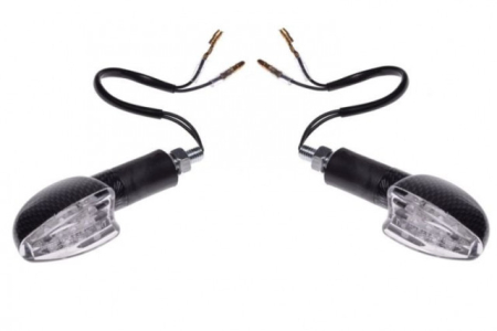 Piese scutere - Semnale carbon triunghi cu LED
