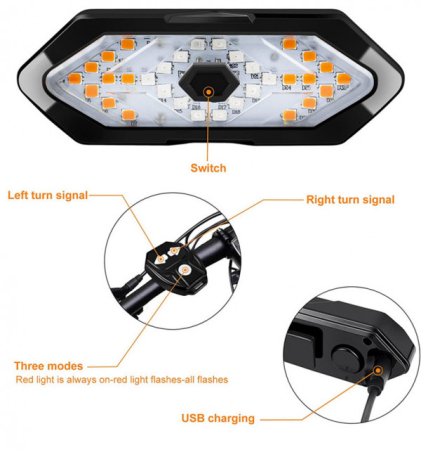 Semnalizare wireless trotineta / bicicleta (incarcare USB) [1]