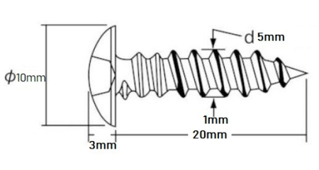Set 10 buc suruburi Husqvarna 136 (M5 x 20mm) [1]