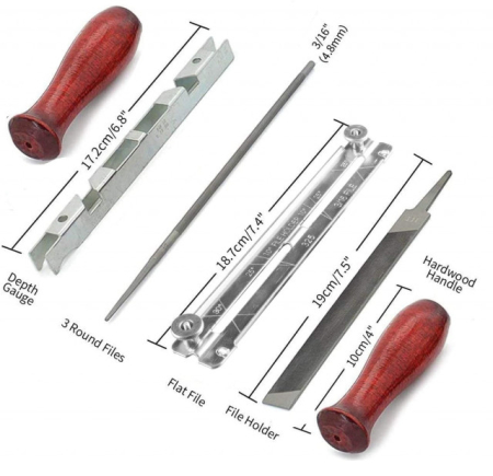 Set 6 pcs pentru ascutirea lantului drujbei [1]