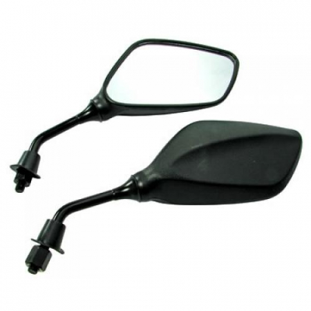 Piese ATV - Set de 2 oglinzi negru romb filet metric 8mm