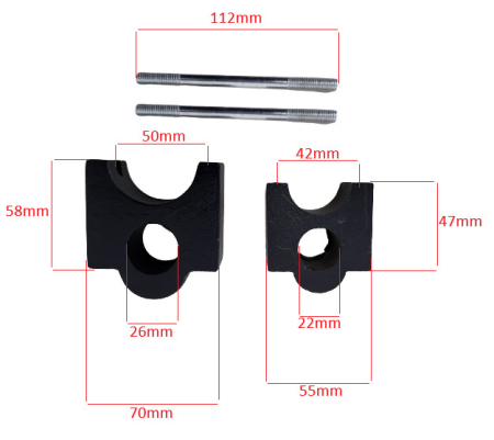 Piese ATV - Set distantiere kit motor bicicleta