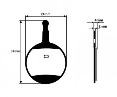 Set placute frana bicicleta disc semimetalic AVID BB5 [1]