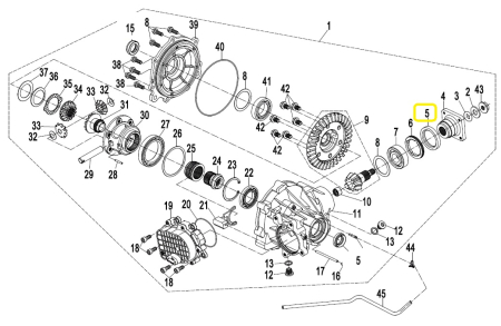Simering ax cardan CF Moto 500 (48 x 65 x 9mm) [1]