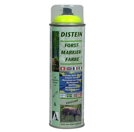 Piese drujba - Spray marcaj forestier galben fluorescent 500ml