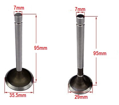 Piese motosapa / motocultor  - Supape motosapa / motocultor diesel (motorina) 186 F