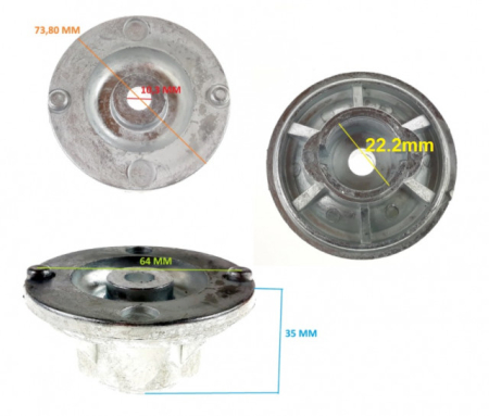 Suport cutit masina tuns iarba Husqvarna 515 13 10-64 (22.2mm) [2]