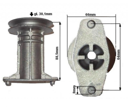 Suport cutit masina tuns iarba Viking MB400, MB450, MB455, MB500, MB650 [1]
