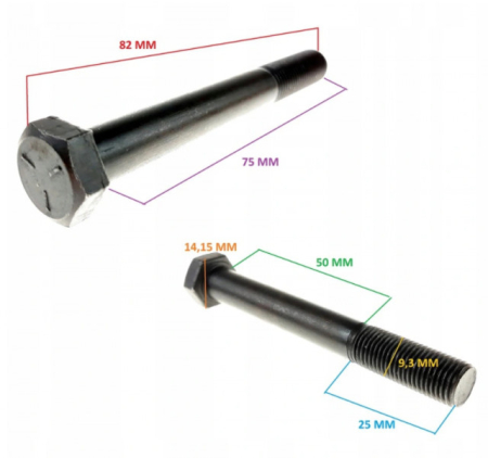 Surub cutit masina tuns gazon 75mm [1]