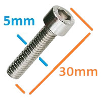 Suruburi motocoasa 5mm x 30mm (set 6 Buc) [1]