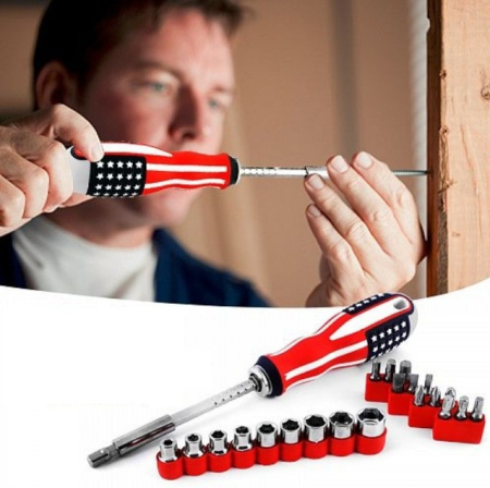 Service reparatii drujbe motocoasa  - Trusa surubelnita cu 18 accesorii SUA