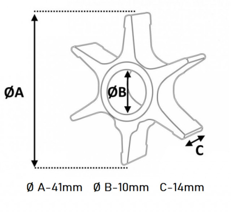 Turbina pompa apa motor barca Suzuki (17461-98503) [1]