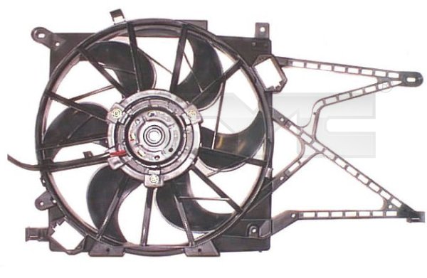 Ventilator habitaclu - Ventilator radiator (cu carcasa) potrivit OPEL ASTRA G, ASTRA G CLASSIC, ZAFIRA A 1.7D-2.2D 1998-2009