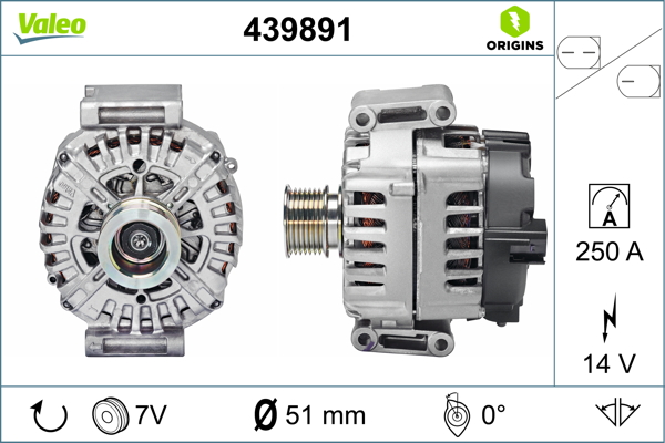 Alternatoare Electromotoare - Alternator potrivit MERCEDES GLE (C292), GLE (W166), GLS (X166) 3.0D 2015-2019 - (14V, 250A)