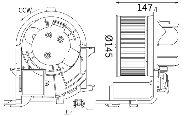 Ventilator habitaclu potrivit RENAULT CLIO II, KANGOO, KANGOO EXPRESS 1.0-2.0 dupa 1997 [1]