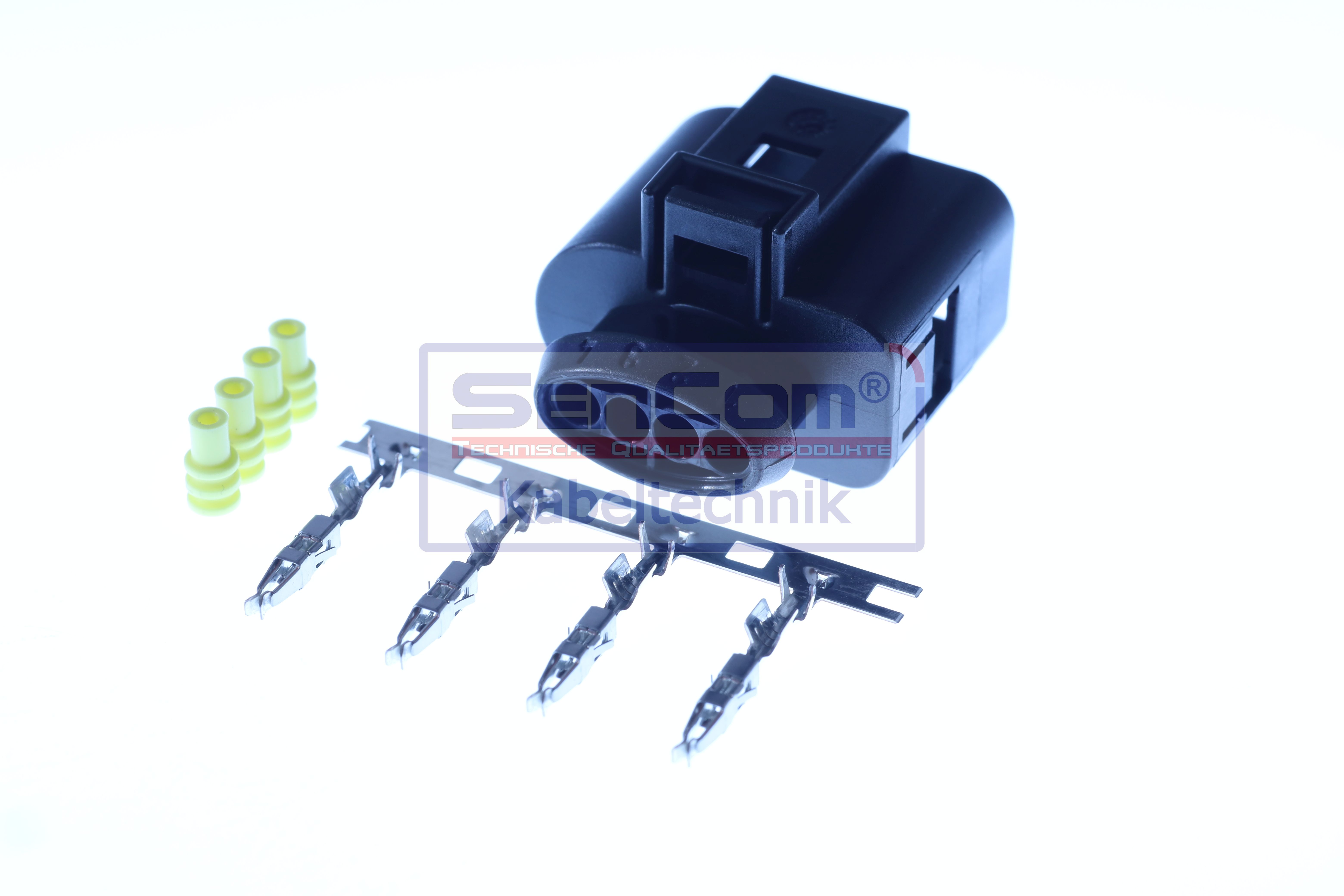 Stecher cu mufa metalica numar pini: 4, kit reparatie [4]