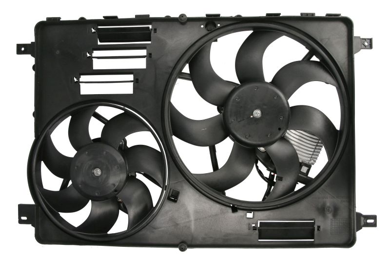 Ventilator radiator (cu carcasa, cu controler; dublu) potrivit VOLVO S60 II, S80 II, V60 I, V60 II, V70 II, V70 III, XC60 I, XC60 II, XC70 II 2.0-4.4 2005-2021 [0]