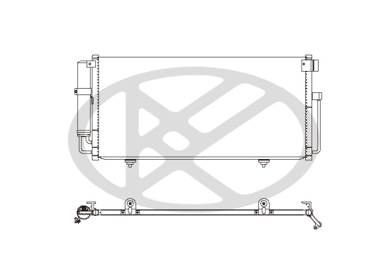 Radiator AC potrivit SUBARU IMPREZA 1.5 2001-2005 [1]