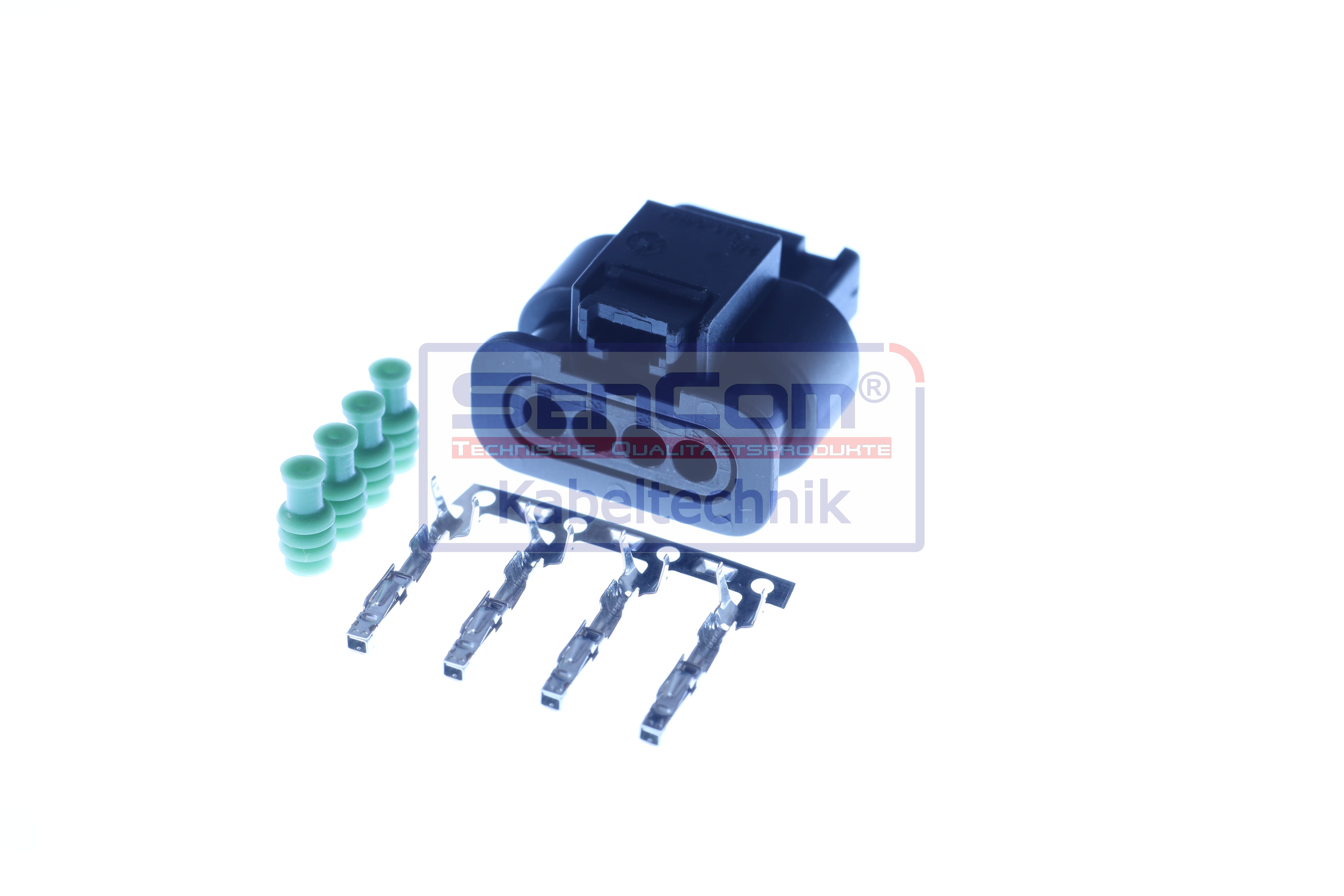 Stecher cu mufa metalica numar pini: 4, kit reparatie [4]