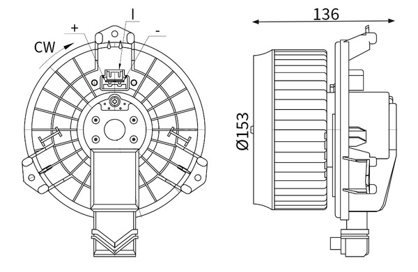 Ventilator habitaclu - Ventilator habitaclu potrivit TOYOTA AURIS, AVENSIS, COROLLA, RAV 4 III, RAV 4 IV, VERSO 1.2-3.5 2005-2019