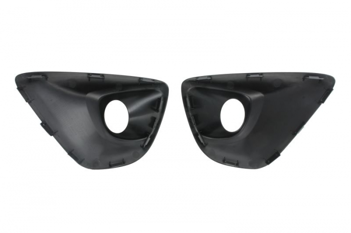 Acoperire bara fata Dreapta/Stanga (set, cu gauri pentru lampa de ceata, plastic, negru) potrivit OPEL VIVARO B 06.14-12.19 06.14- [2]