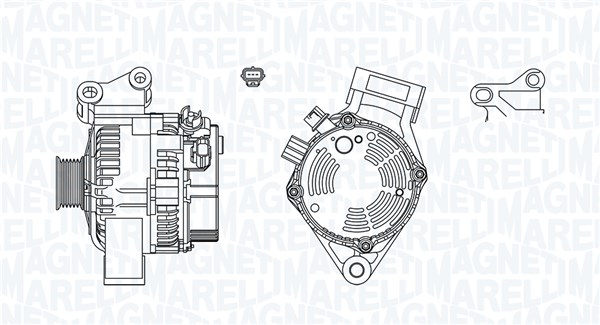 Alternator (12V, 105A) potrivit FORD FOCUS I, FOCUS II 1.4 1.6 10.98-09.12