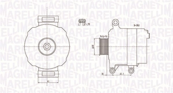 Alternator (12V, 105A) potrivit MINI (R50, R53), (R52) 1.6 06.01-07.08