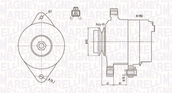 Alternator (12V, 110A) potrivit NISSAN PRIMERA 2.2D 03.02-