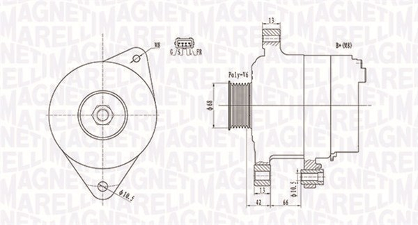 Alternator potrivit MITSUBISHI L200 / TRITON, PAJERO SPORT II 2.5D dupa 2005 - (12V, 120A) [3]
