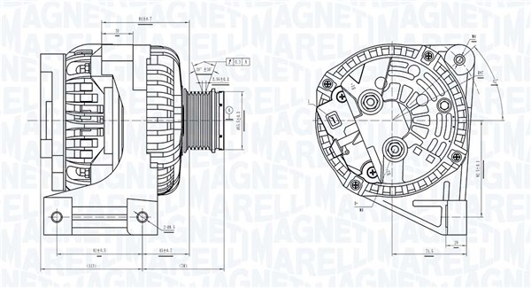 Alternator (12V, 120A) potrivit VOLVO C70 I, S40 I, S60 I, S70, S80 I, V40, V70 I, V70 II, XC70 I 1.6-3.0 07.95-04.10