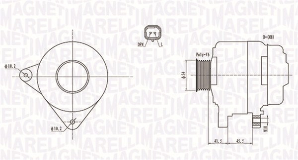 Alternator (12V, 150A) potrivit CITROEN BERLINGO MULTISPACE, BERLINGO MINIVAN, C3 II, C5 III, C-CROSSER, C-CROSSER ENTERPRISE; MITSUBISHI OUTLANDER II; PEUGEOT 207 1.4D-2.2D 02.06-