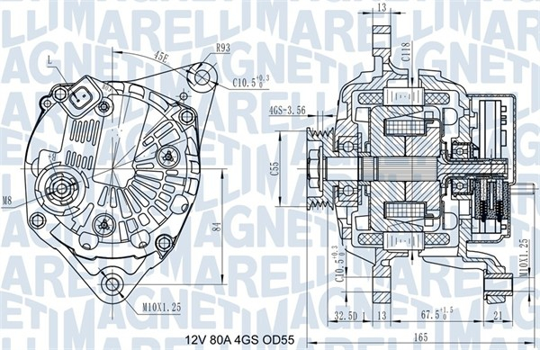 Alternator (12V, 80A) potrivit NISSAN MICRA C+C III, MICRA III, NOTE 1.0-1.4LPG 01.03-