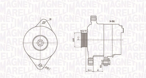 Alternator (12V, 90A) potrivit TOYOTA YARIS, YARIS VERSO 1.4D 09.00-09.05