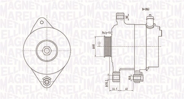 Alternator (12V, 90A) TOYOTA YARIS, YARIS VERSO 1.3 1.5 intre 1999-2005