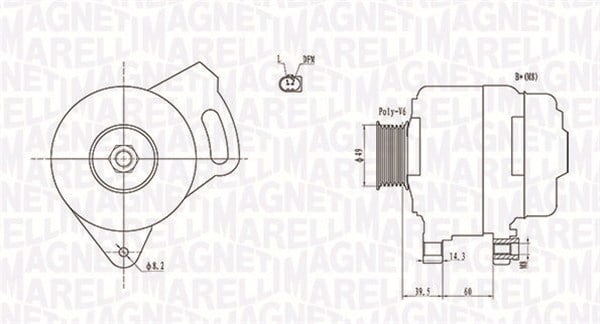 Alternator (12V, 90A) VW TRANSPORTER IV 1.9D 2.0 intre 1990-2003