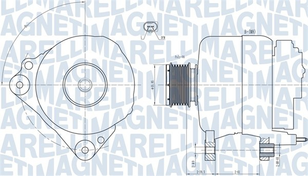 Alternator (14V, 110A) potrivit AUDI A1, A3; SEAT ALTEA, ALTEA XL, IBIZA IV, IBIZA IV SC, IBIZA IV ST, LEON, TOLEDO III, TOLEDO IV; SKODA FABIA II, OCTAVIA II, RAPID, ROOMSTER 1.6D-2.5D 05.03-