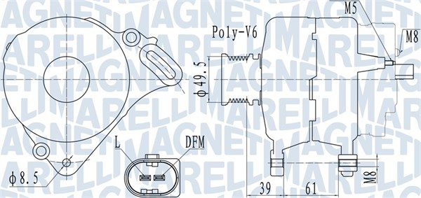 Alternator (14V, 110A) potrivit SEAT CORDOBA, IBIZA III, IBIZA IV; SKODA FABIA II, ROOMSTER; VW POLO 1.4D 1.9D 04.05-06.10