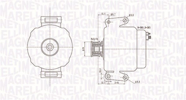 Alternator (14V, 115A) MERCEDES C T-MODEL (S202), C (W202), E T-MODEL (S210), E (W210), SPRINTER 2-T (901, 902), SPRINTER 3-T (903), SPRINTER 4-T (904), V (638 2) 2.1D 2.2D 2.7D intre 1997-2006