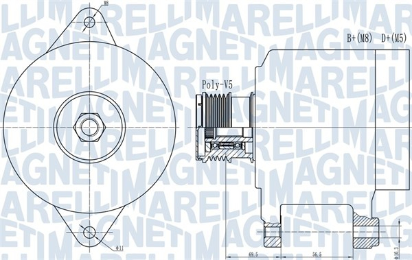 Alternator (14V, 120A) potrivit OPEL ASTRA H, ASTRA H GTC, ZAFIRA B 2.0 03.04-12.10