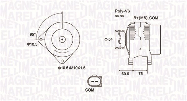 Alternator (14V, 150A) BMW Seria 3 (E90), 3 (E91), 3 (E92), 5 (E60), 5 (E61), 7 (E65, E66, E67), X3 (E83) 2.0D 2.5D 3.0D intre 2002-2013