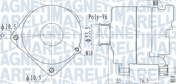 Alternator (14V, 170A) potrivit BMW X5 (E70), X6 (E71, E72) 3.0D 12.06-03.10