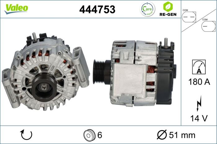 Alternator potrivit MERCEDES C (C204), C T-MODEL (S204), C (W204), CLS (C218), CLS SHOOTING BRAKE (X218), E (A207), E (C207), E T-MODEL (S212) 1.8-3.7 dupa 2004 (14V, 180A, reconditionat) [3]