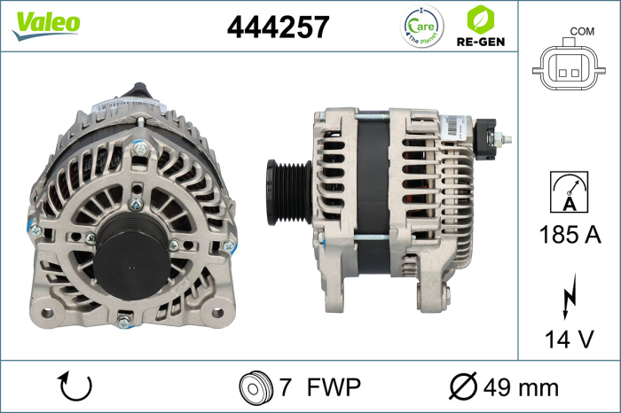 Alternator (14V, 185A) potrivit MERCEDES MARCO POLO CAMPER (W447), VITO MIXTO (DOUBLE CABIN), VITO TOURER (W447), VITO (W447); OPEL VIVARO B; RENAULT ESPACE V, GRAND SCENIC IV 1.6D/2.0D 05.14- [3]