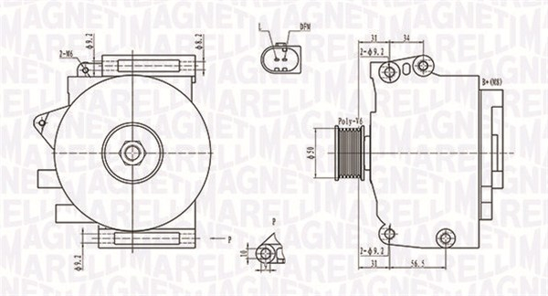 Alternator (14V, 200A) MERCEDES E T-MODEL (S210), E T-MODEL (S211), E (W210), E (W211) 2.1D 2.2D 2.7D intre 1999-2009