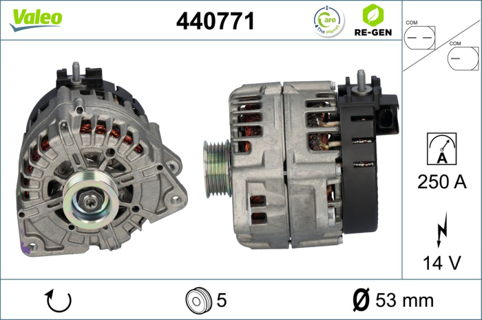 Alternator potrivit MERCEDES CLS (C257), E (A238), E ALL-TERRAIN (S213), E (C238), E T-MODEL (S213), E (W213), G (W463), GLC (C253), GLC (X253), GLE (C167) 2.0D-3.0D dupa 2014 (14V, 250A) [3]