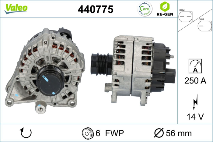 Alternator (14V, 250A) potrivit MERCEDES E (A238), E (C238), E T-MODEL (S213), E (W213) 1.6/2.0 01.16- [3]